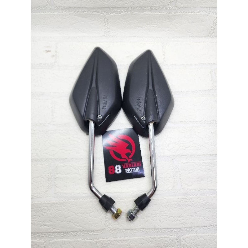 Spion Standar Bawaan Yamaha Jupiter Gagang Hitam - Spion Yamaha Jupiter Gagang Hitam Universal Yamaha Jupiter Mio Nmax Aerox Lexi Vixion Vega Dan Motor Lainnya