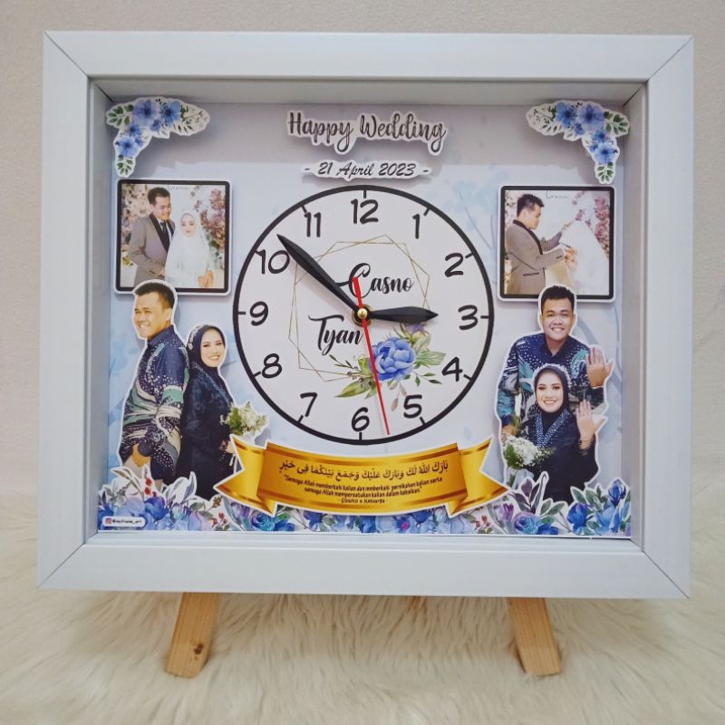 (MFA) KADO PERNIKAHAN/BINGKAI KADO NIKAH/KADO WEDDING/JAM KADO NIKAH
