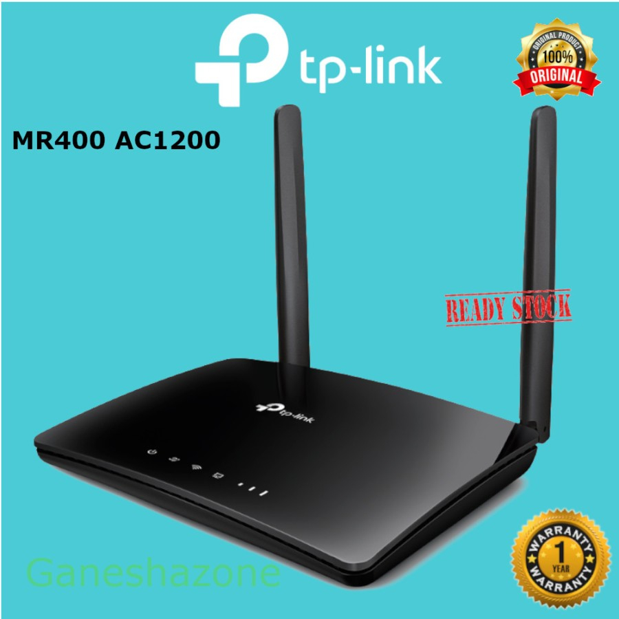 TP-Link MR400 AC1200 Wireless Dual Band 4G LTE Modem Router
