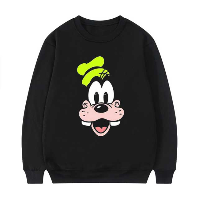 Sweater Goofy Crewneck Sweeatshirt Bahan Katun