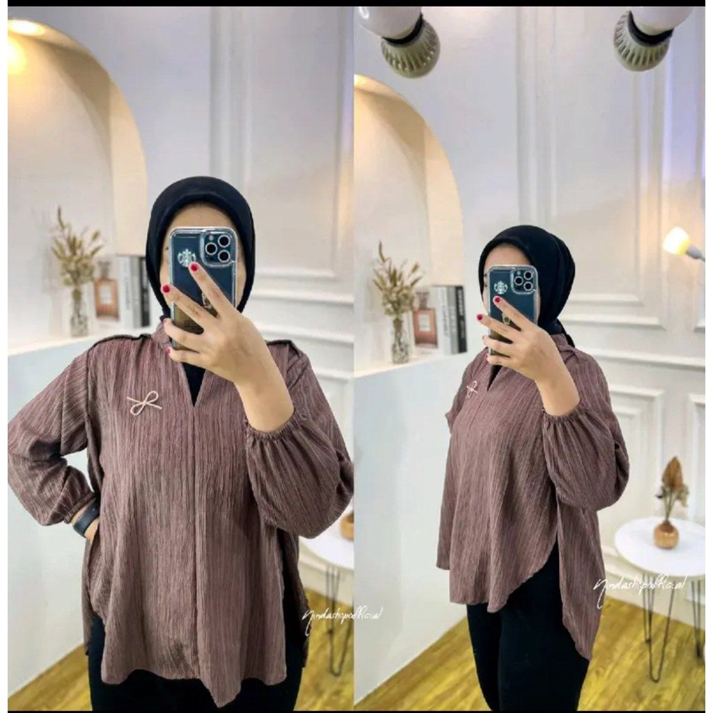 Atasan Kemeja Blouse Wanita Lady Crush - Blouse Wanita - Kameja Wanita Korean Style