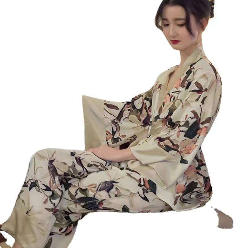 2023 Jepang Baru Long -sleeved Long Pants Home Service/Piyama Set