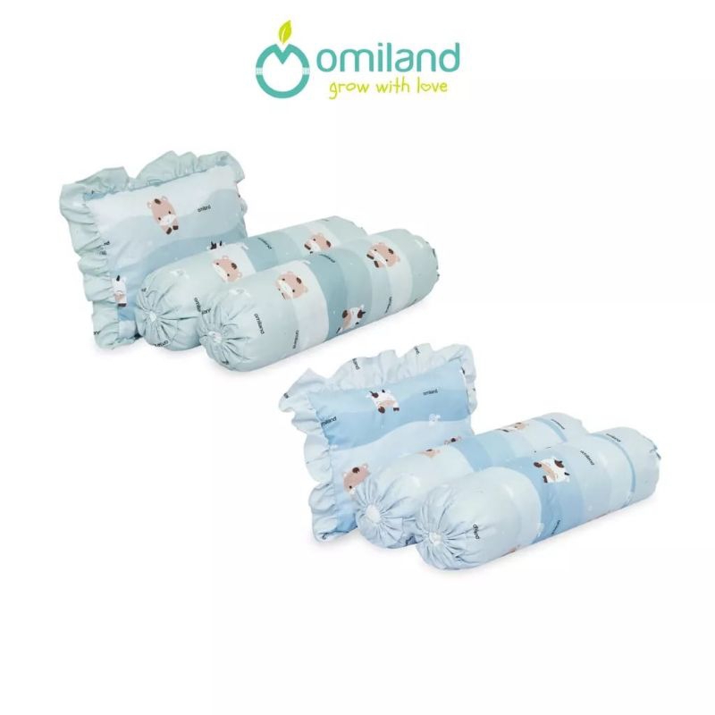 Omiland Bantal Guling Set Renda Cow And Friends Series OB58251 | OB58252