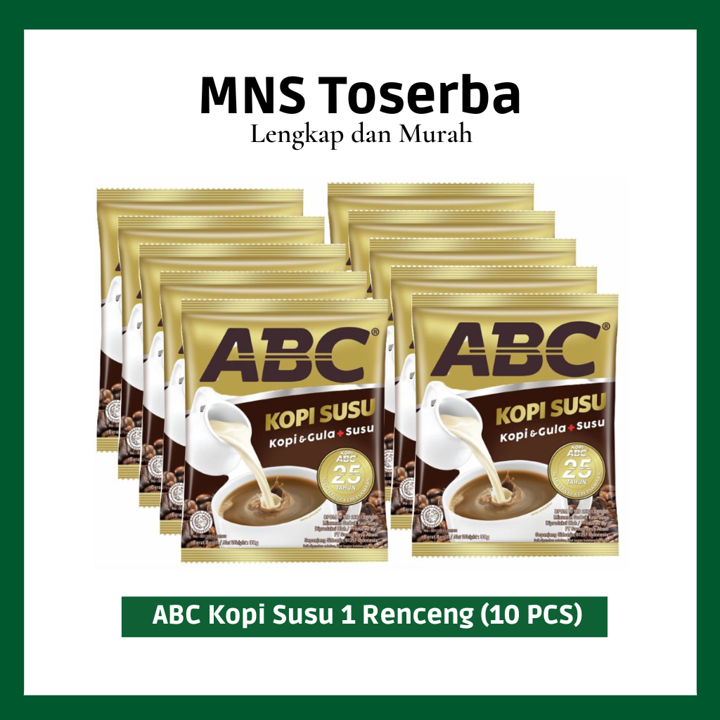 

Kopi ABC Susu Sachet 1 renceng (10 pcs)