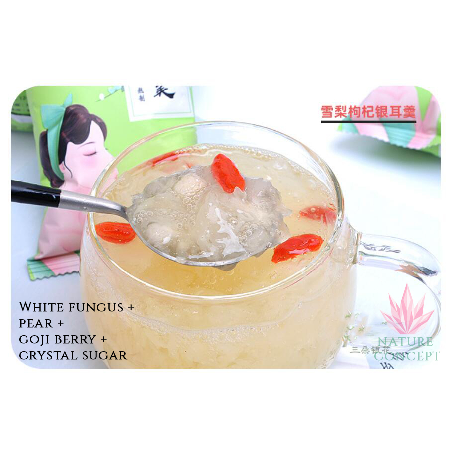 White Fungus Jamur Salju Instan Freeze Dried Diet Sehat Enak Cepat Saji Murah