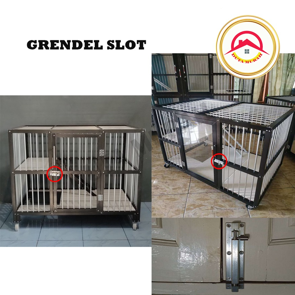Grendel pintu stainless / grendel jendela / Slot Pintu / Slot Jendela 1,5 ichi