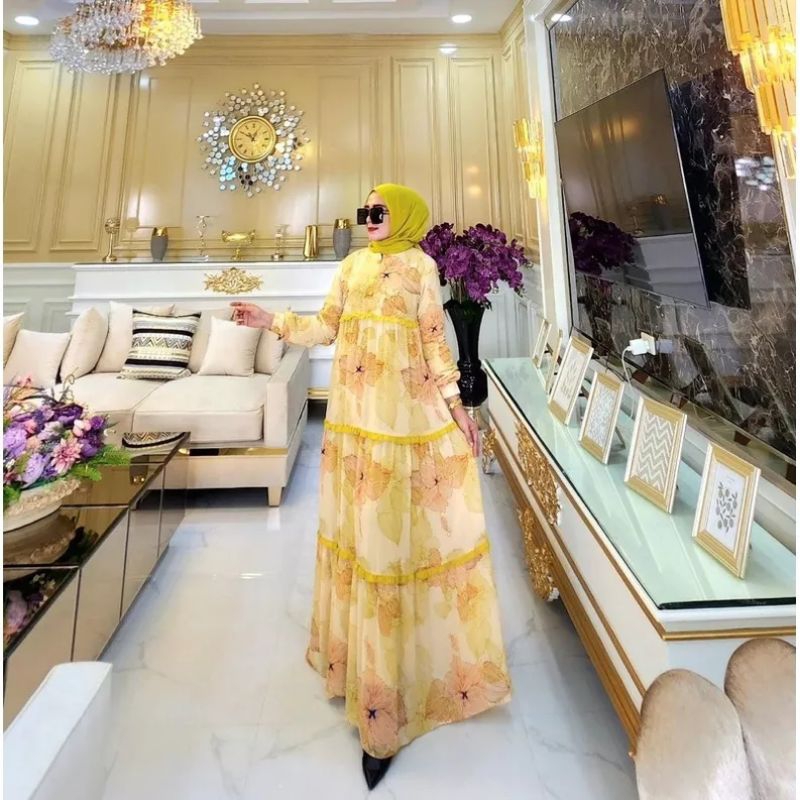 Amelia Dress ori Brand Raina Gamis Viral Gamis Terbaru Gamis Kece