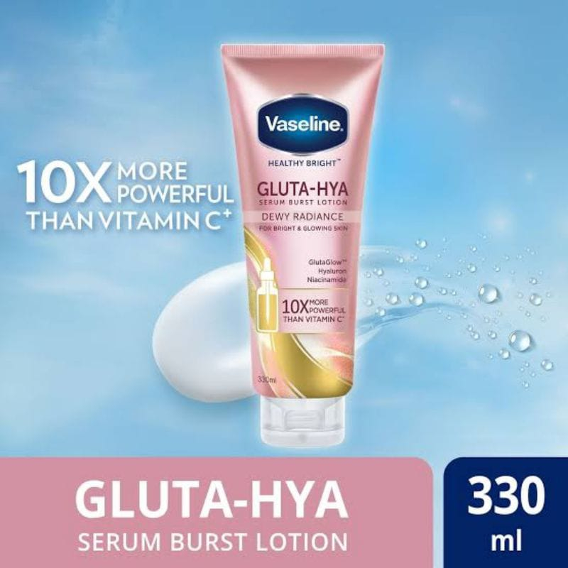 Vaseline Healthy Bright Gluta Hyaluron Niacinamide Serum Lotion Dewy Radiance Vaseline Gluta Hya
