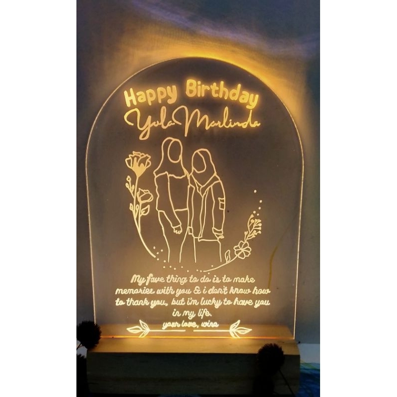 

Akrilik Gift Custom Untuk kado, hadiah graduation, Ulang Tahun