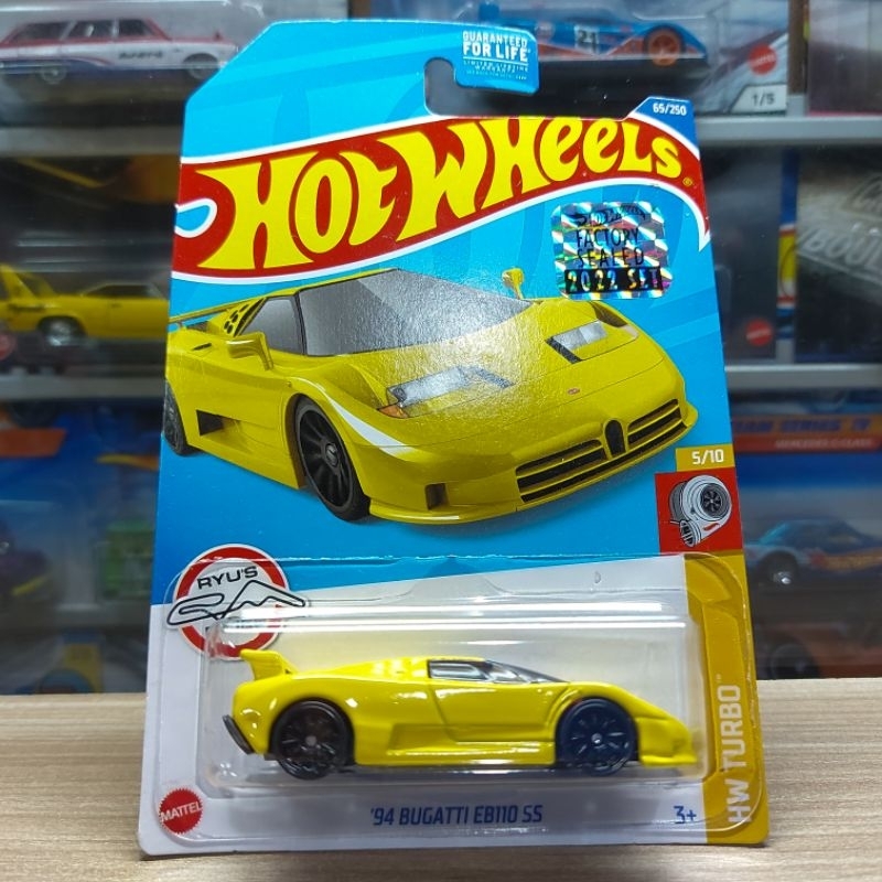 HOT WHEELS 94 BUGATTI EB110 SS YELLOW - FS 2022