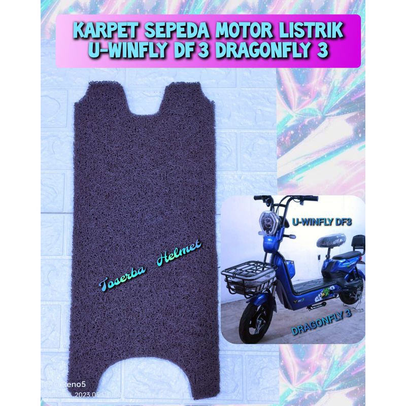 Karpet Sepeda Motor Listrik U-WINFLY DF3 u-winfly Dragonfly 3