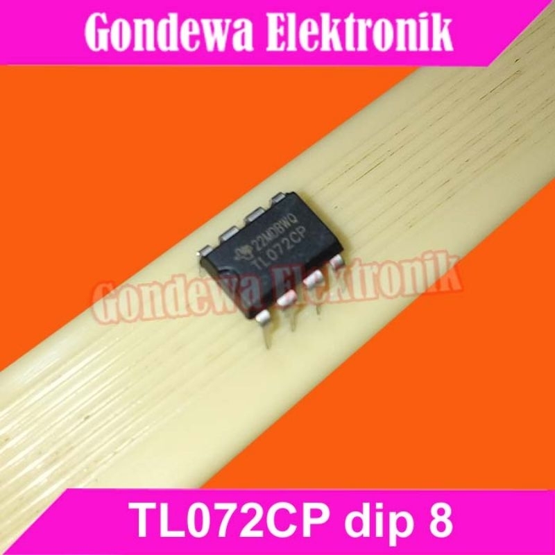 TL072 TL072CP Dip 8 Low Noise JFET input Dual Operational Amplifier