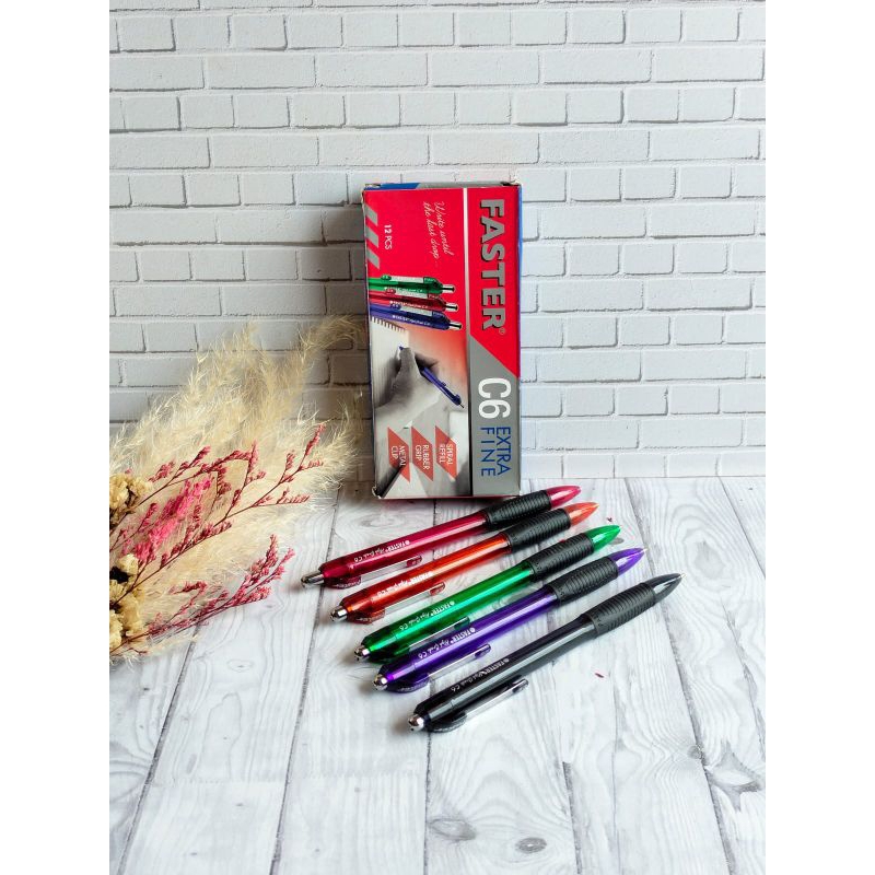 

pulpen faster c6 Extra fine isi 12pcs