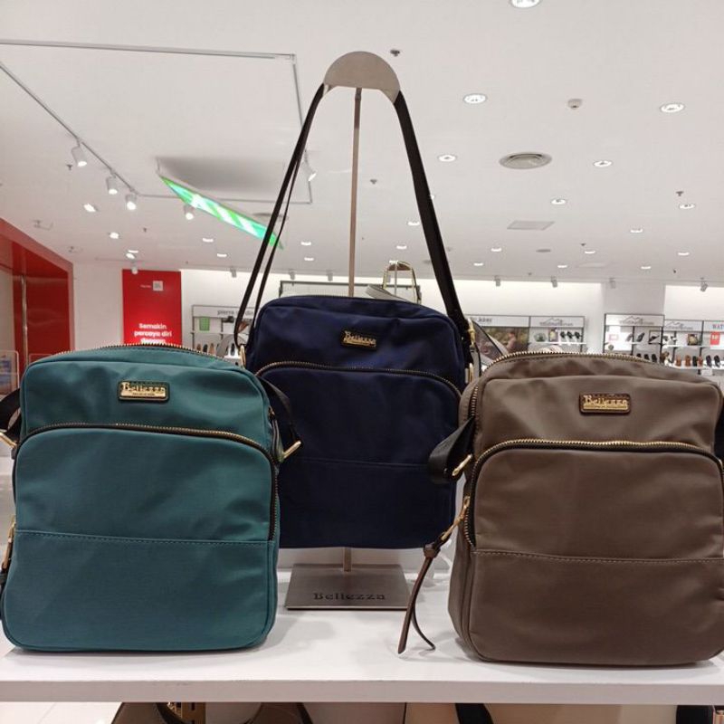 Sling Bag Parasut Bellezza Cz040 Original Counter Depstore - Tas Wanita Selempang Nylon Ringan Awet