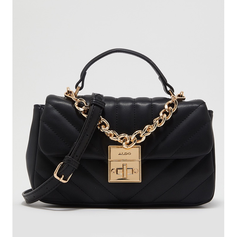 ALDO BAG HAYS CHAIN ACCENT TOP HANDLE HANDBAG WITH SLING