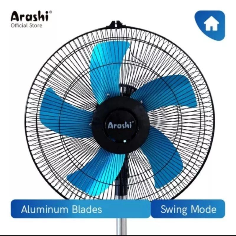 Kipas Anhin Berdiri Arashi Tornado 16 inch / Stand Fan Arashi 16 inch Baling Besi Tornado