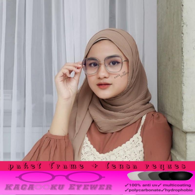 FRAME WANITA  2109 Kotak Besar | Kacamata fashion | Frame Kacamata
