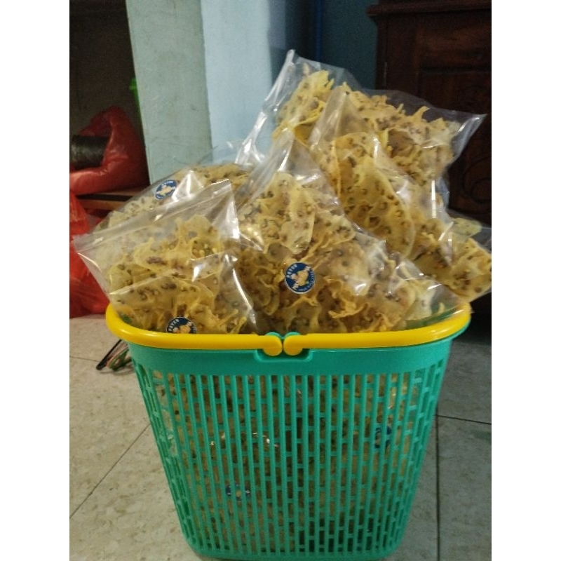 

peyek kacang ijo kemasan toples ukuran 5L