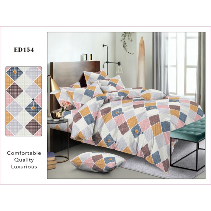 Sprei Katun Jepang 200x200x40 motif ED 154