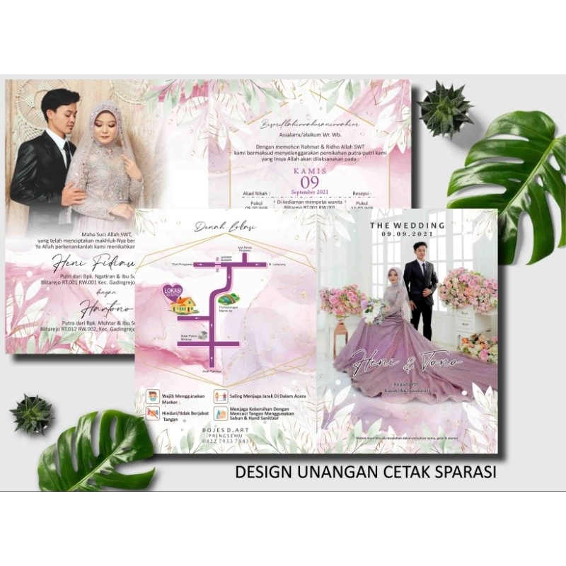 UNDANGAN CUSTOM FULL COLOR