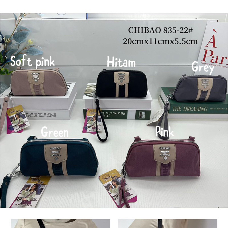 CB835-22 TAS DOMPET WANITA IMPORT CHIBAO 5 RUANG