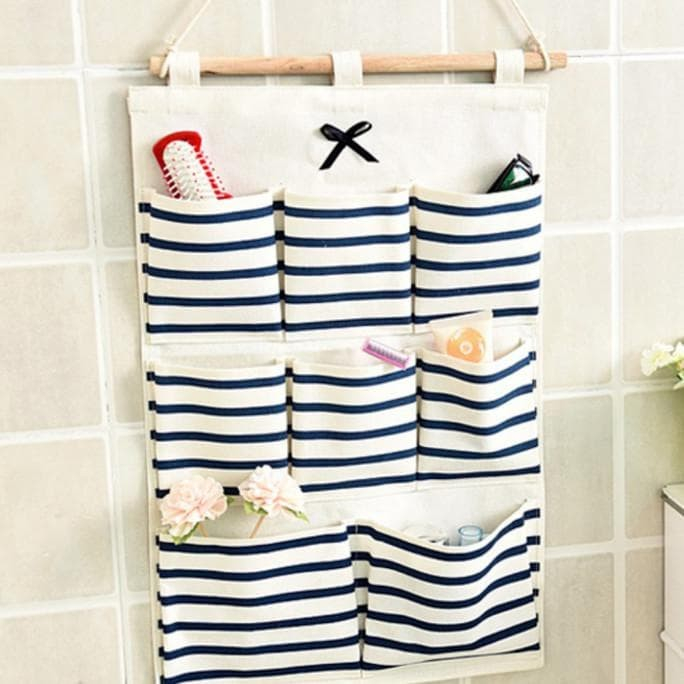 Serbagrosirmurah PG8 Salur Pouch gantung SALUR 8 sekat bahan tebal serbaguna organizer wall