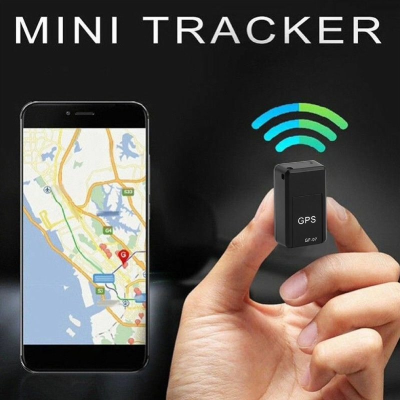 Pelacak GPS Mini GF07 GPS Alat Perekam Lokasi GPS Anti Hilang Mendukung Operasi Jarak Jauh GPRS Ponsel