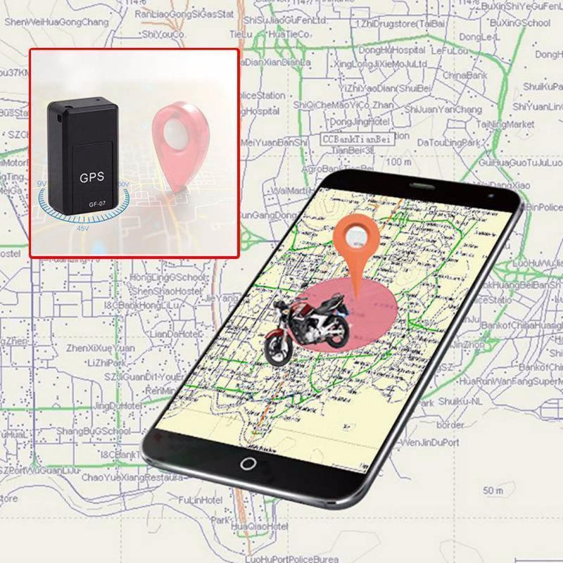 Pelacak GPS Mini GF07 GPS Alat Perekam Lokasi GPS Anti Hilang Mendukung Operasi Jarak Jauh GPRS Ponsel