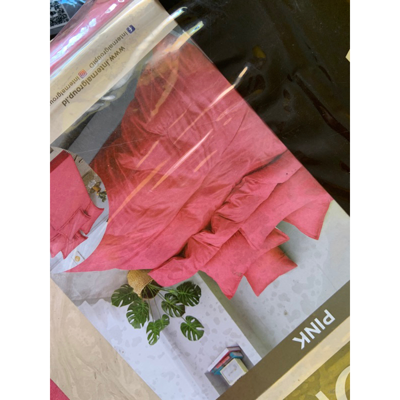 Bedcover set aloha pink king 180x200