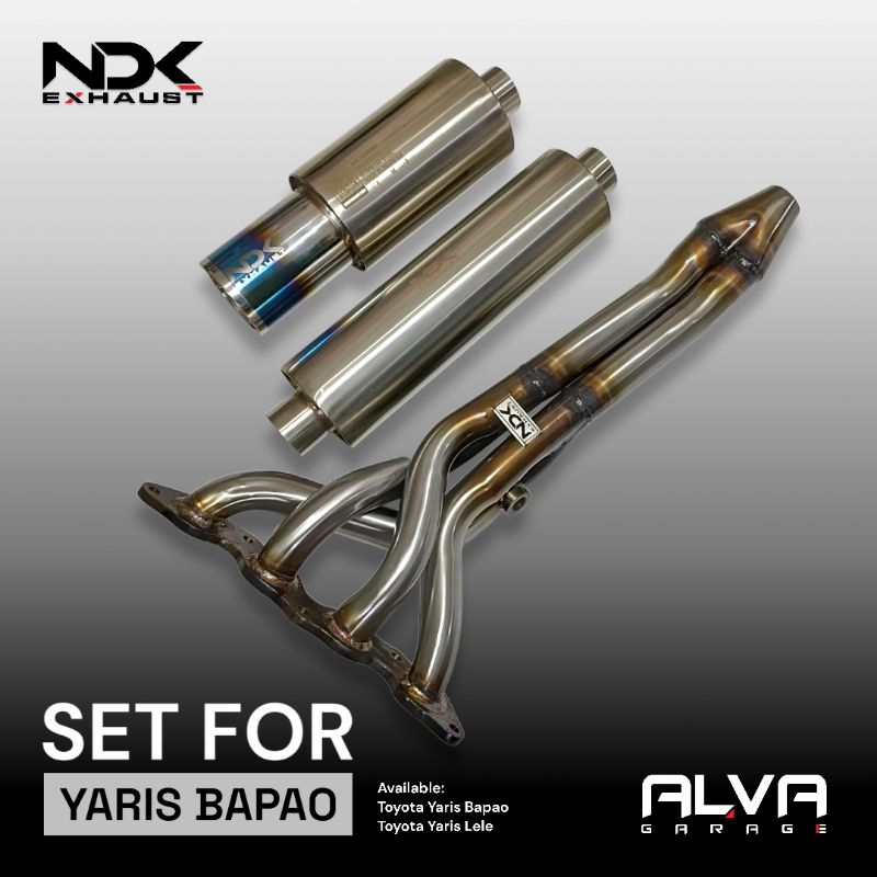 Knalpot Racing Mobil Yaris 1NZ Tipe Bass Gahar NDK EXHAUST | Knalpot Mobil Yaris