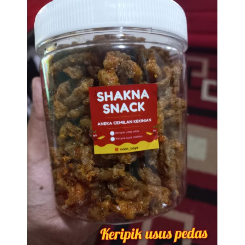 

keripik usus pedas toples 600Ml