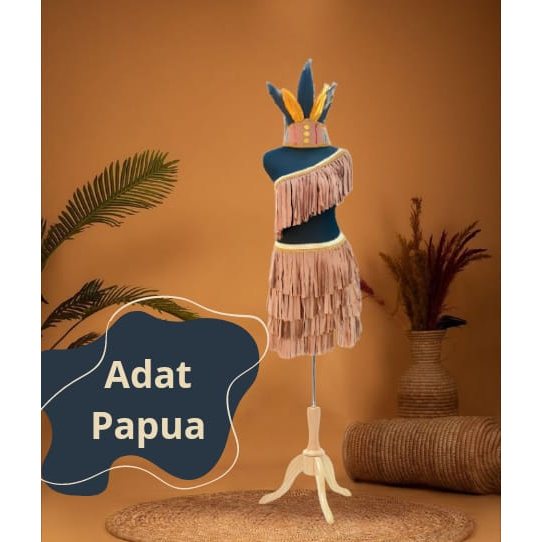 Kostum Adat Papua Anak dan Dewasa Pria Wanita | Baju Adat Papua Simpel