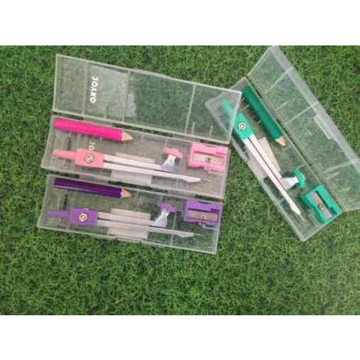 Busur / Set busur / Pensil / Serutan / Unggu /Pink/Biru/Hijau/MS-55