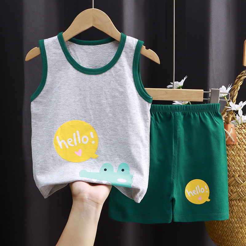 BOBOHO - SETELAN ANAK IMPORT KAOS ANAK KUTUNG TANPA LENGAN LUCU / SETELAN BAYI TANPA LENGAN / SETELAN BAYI TANPA LENGAN IMPORT PART 2