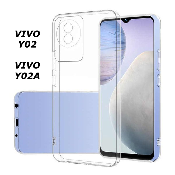 Case VIVO Y02 / VIVO Y02a Casing Clear HD KETEBALAN 2MM BENING TRANSPARAN TPU Premium Softcase