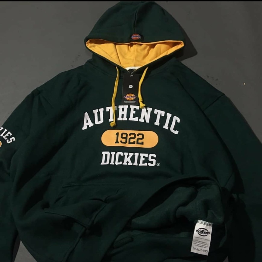 Jaket Sweater Hoodie Authentic 1922 Dickies Green Logo Bordir Premium FullTag