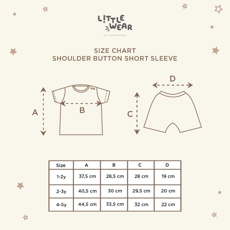 Little Wear Shoulder Button Short Sleeve by Little Palmerhaus