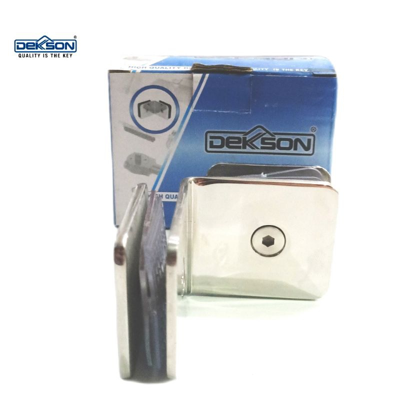 Glass Clip/Glass Holder Dekkson Glass To Glass 90°/Jepit Kaca GG DKS 018 PSS