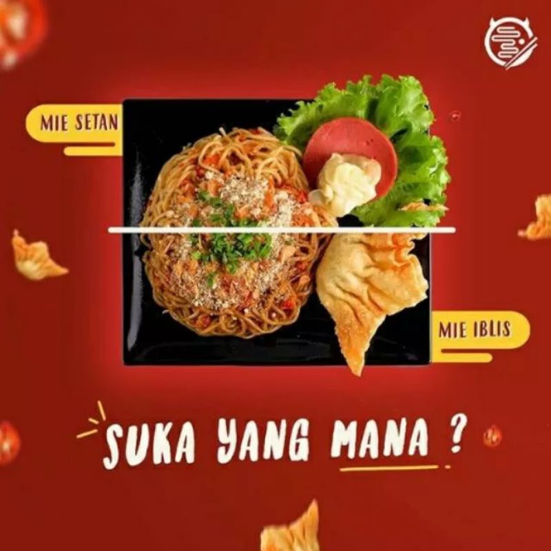 Mie SETAN GACOAN/mie setan pedas/mie level/ mie mampus frozen/mie setan Bromo