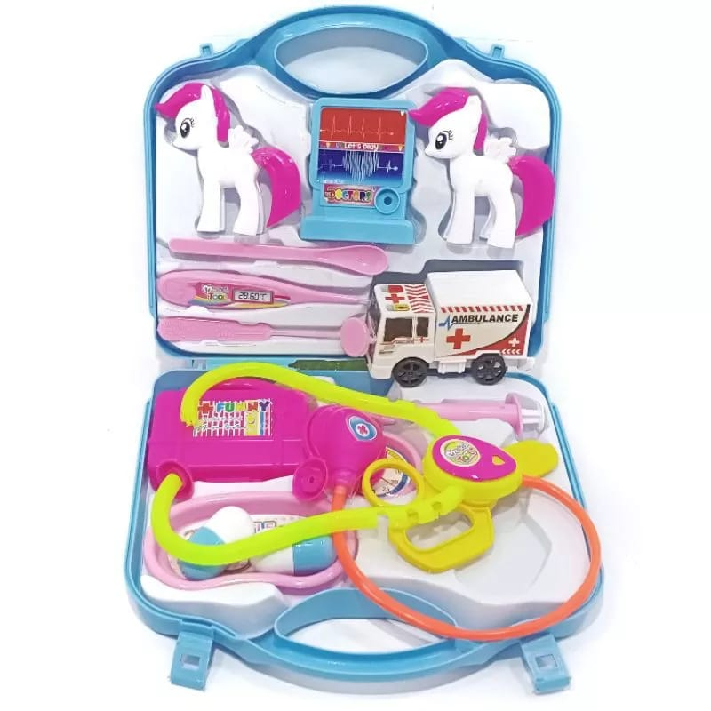 FH232 Mainan Anak Dokter Dokteran Little Pony Koper PlaySet Perempuan Laki Laki Murah