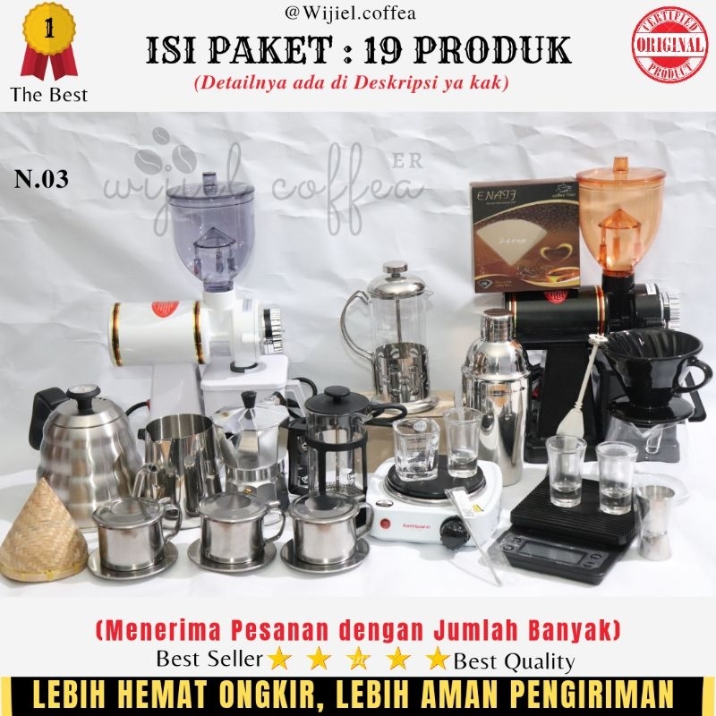 PAKET USAHA KEDAI KOPI + PAKET ALAT KOPI LENGKAP + ALAT KOPI MURAH + MESIN KOPI + WIJIEL COFFEA