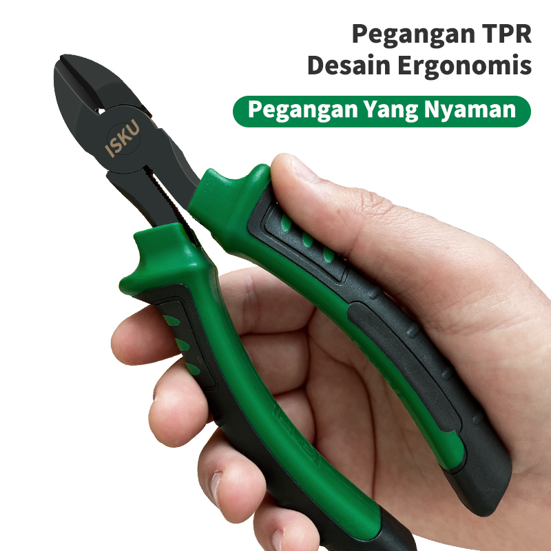 ISKU Tang Potong 6 inch multifungsi lengkap wire cutters tang kombinasi 6 inch 55# Steel