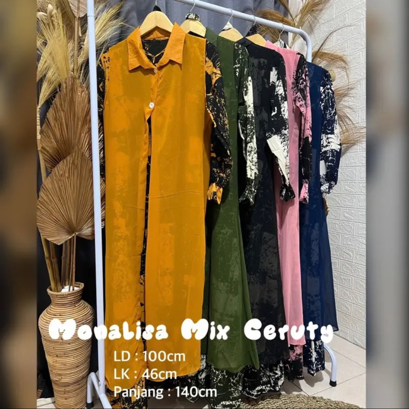 DRESS MONALISA Mix Ceruty By Ramona Collection #Dresscantik #Gamiscantik