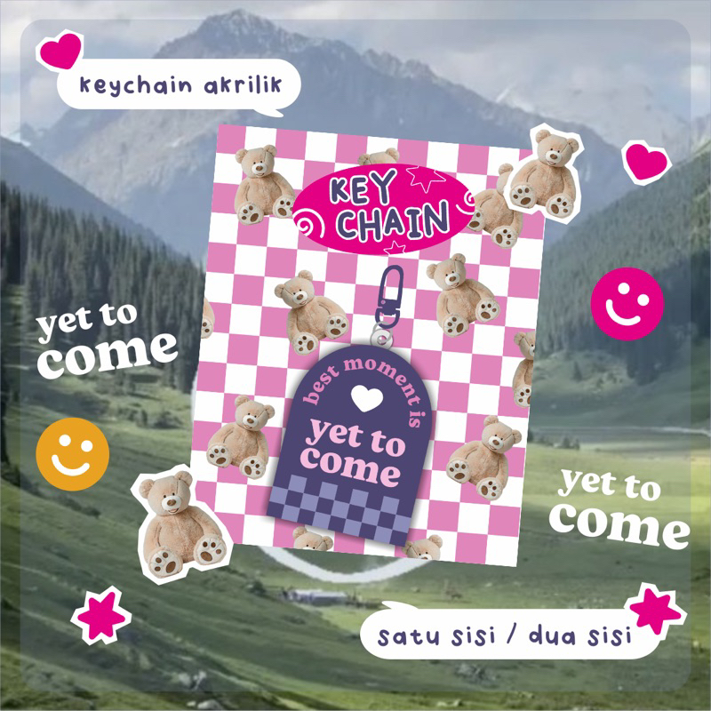 KEYCHAIN AKRILIK BTS YET TO COME | GANTUNGAN KUNCI BTS