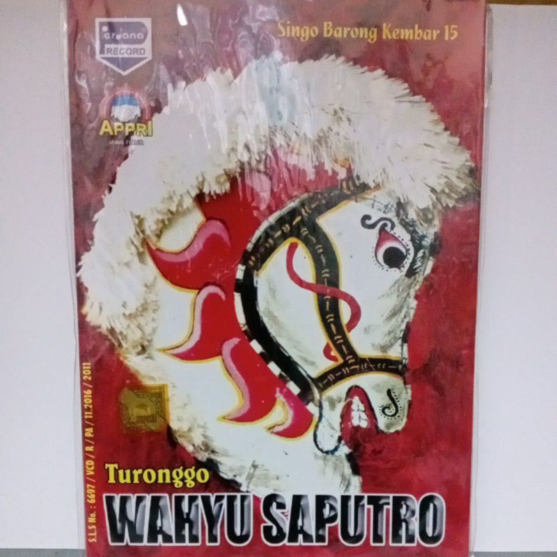VCD Original kesenian jaranan Turonggo Wahyu Saputro.