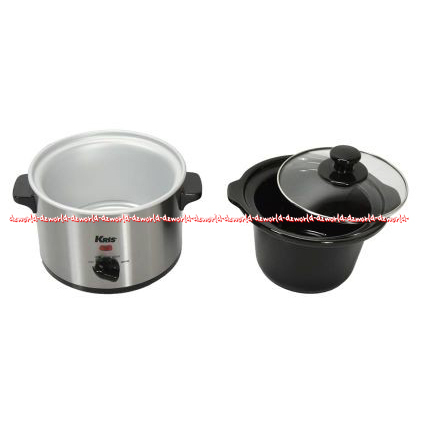 Kris Slow Cooker 1.5Liter Warna Silver Pemasak lambat Memiliki Tombol Dapat Digunakan Mengatur Suhucrock Pot Krischer 1.5 L