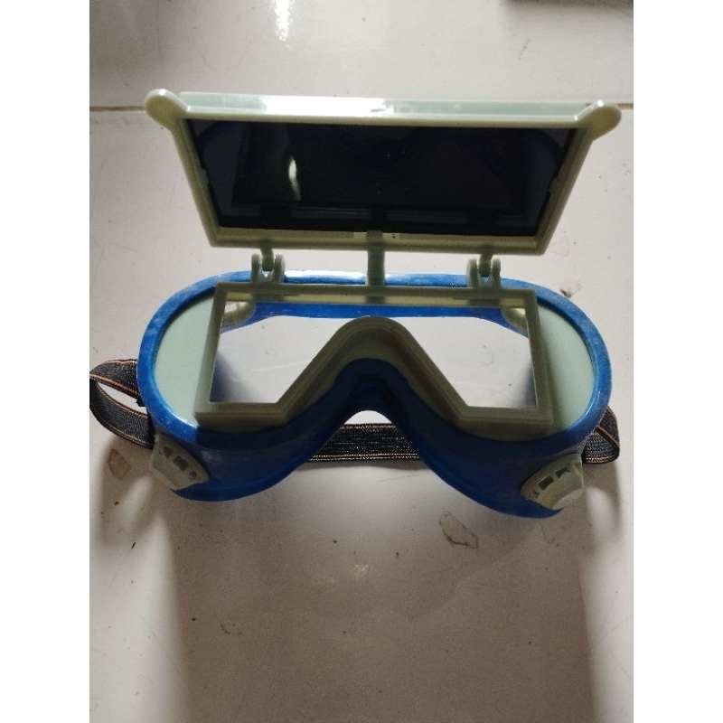kacamata las buka tutup/kacamata las safety