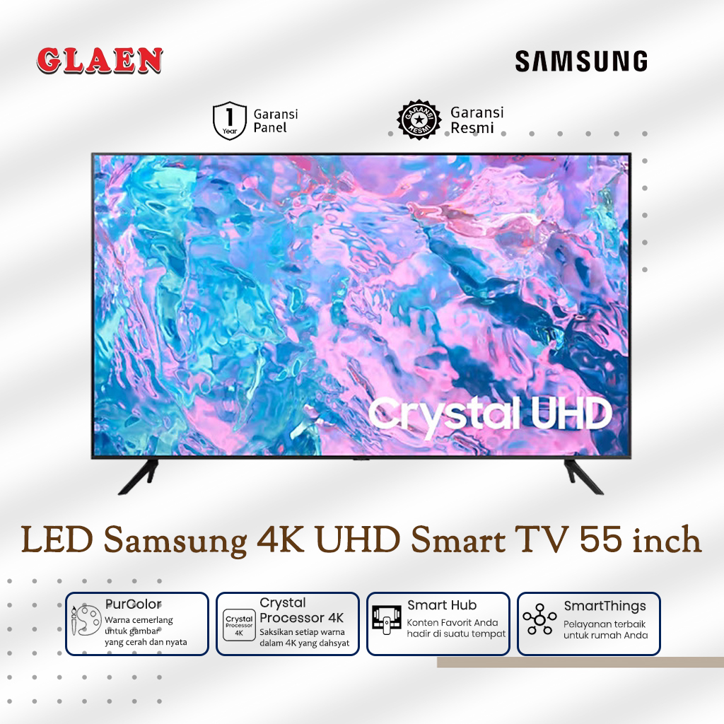 LED Samsung Crystal UHD Smart TV 55 inch AU55CU7000 | Samsung Smart Tv 55 inch 4K UHD