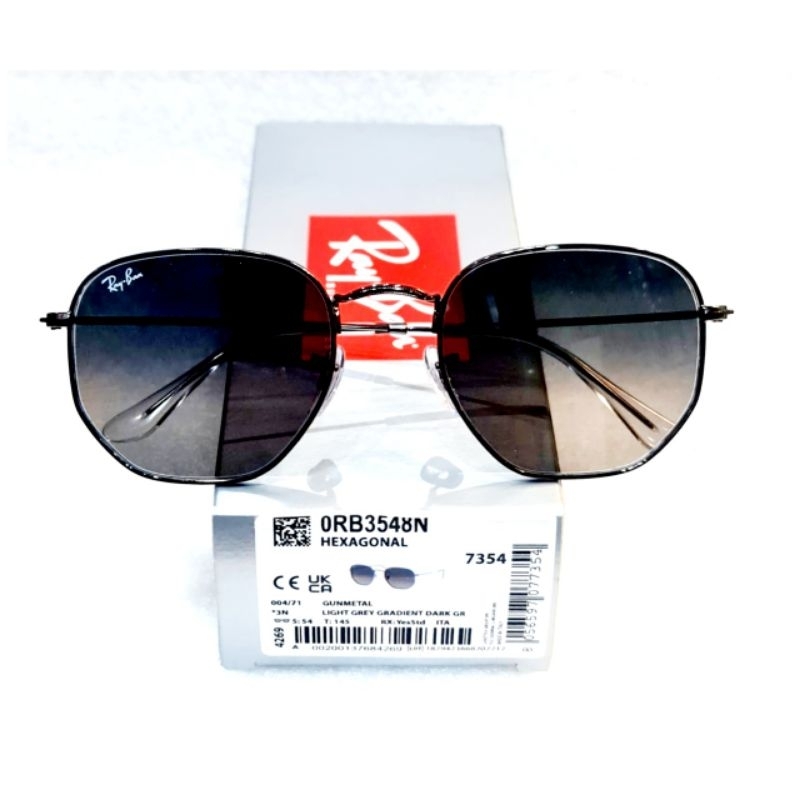 SUNGLASSES Rayban HEXAGONAL RB3548N 004/71 54-21-145 Original unisex