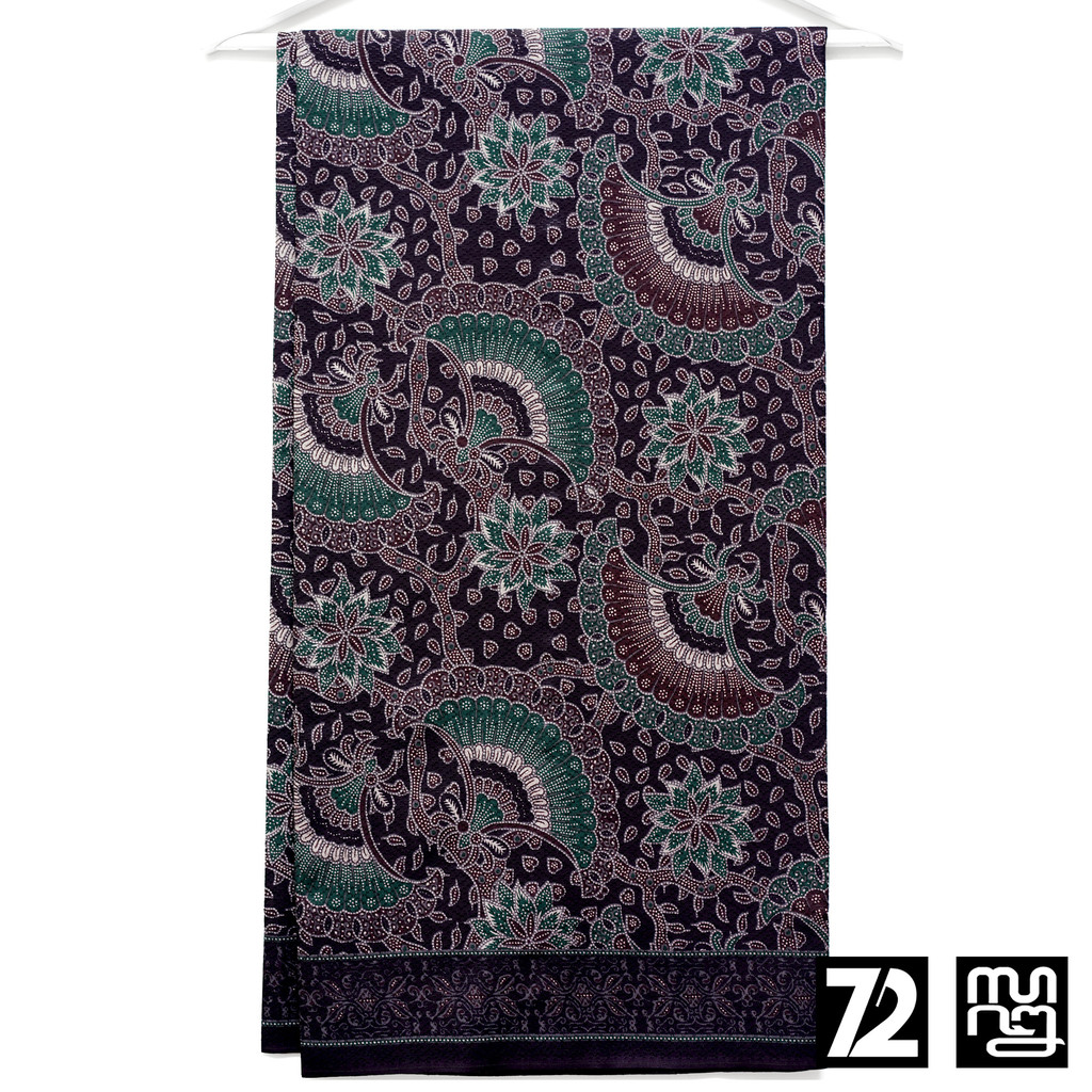 KAIN BATIK DOBBY Premium Motif Kembang Semak Warna Hitam 723488 Cap 72 Jarik Jarit Samping Kebat Panjang Batik Dobby Modern Premium Bahan Seragam Batik Pernikahan Kantor Keluarga Murah Kamen Jadi Batik Bali Lembaran